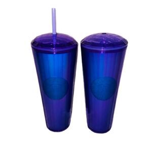 Starbucks Periwinkle Kaleidoscope Cold Cup (24 oz) Set of 2